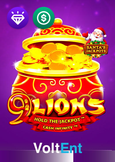 9 Lions Hold the Jackpot Santas Jackpots